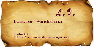 Lasszer Vendelina névjegykártya